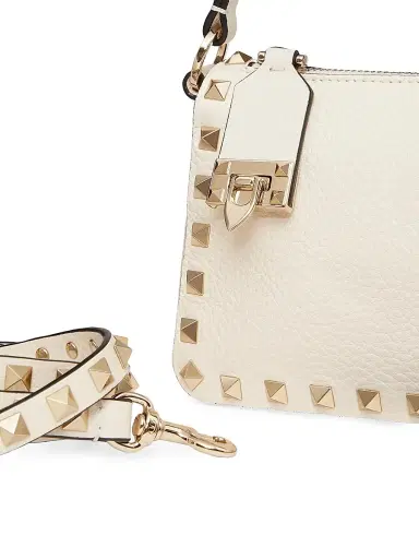 Valentino Garavani Women's Rockstud Grainy Calfskin Crossbody Bag - Light | Thumbnail 8 Valentino Garavani Women's Rockstud Grainy Calfskin Crossbody Bag - Light | Thumbnail 8