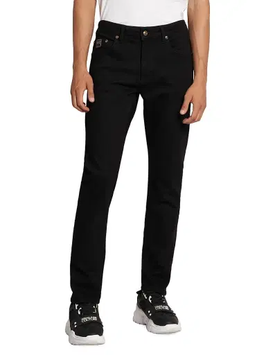 Versace Jeans Couture Men's Stretch Five-Pocket Jeans - Black Gold | Thumbnail 3 Versace Jeans Couture Men's Stretch Five-Pocket Jeans - Black Gold | Thumbnail 3