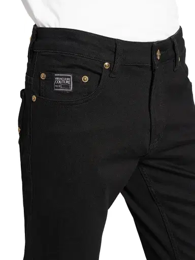 Versace Jeans Couture Men's Stretch Five-Pocket Jeans - Black Gold | Thumbnail 6 Versace Jeans Couture Men's Stretch Five-Pocket Jeans - Black Gold | Thumbnail 6