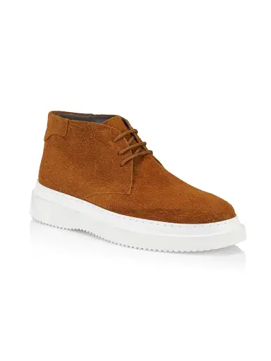 Pollini Men's Summer Vibes Suede Ankle Boots - Camel - Size 12 | Thumbnail 2 Pollini Men's Summer Vibes Suede Ankle Boots - Camel - Size 12 | Thumbnail 2