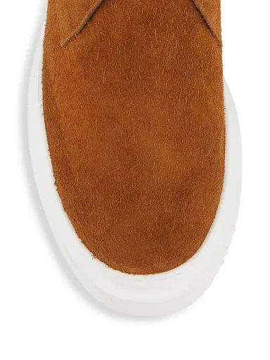 Pollini Men's Summer Vibes Suede Ankle Boots - Camel - Size 12 | Thumbnail 4 Pollini Men's Summer Vibes Suede Ankle Boots - Camel - Size 12 | Thumbnail 4
