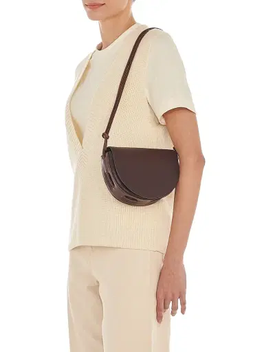 Il Bisonte Women's Snodo Leather Crossbody Saddle Bag | Thumbnail 4 Il Bisonte Women's Snodo Leather Crossbody Saddle Bag | Thumbnail 4