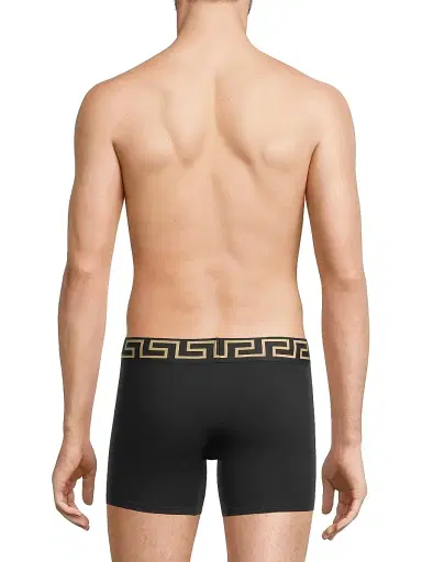 Versace Men's 2-Pack Trunk Boxer Briefs - Black Gold | Thumbnail 11 Versace Men's 2-Pack Trunk Boxer Briefs - Black Gold | Thumbnail 11