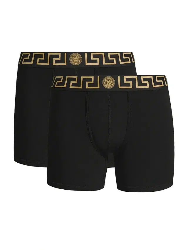 Men's 2-Pack Trunk Boxer Briefs - Black Gold Men's 2-Pack Trunk Boxer Briefs - Black Gold