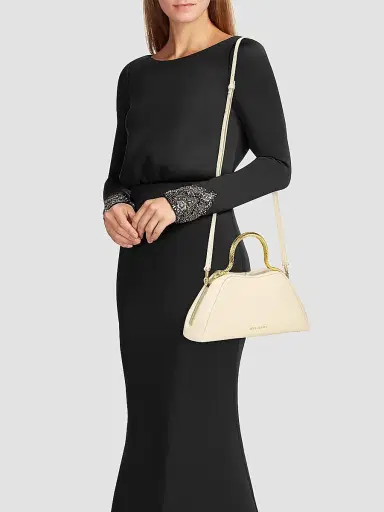 BVLGARI Women's Serpentine Leather Top Handle Bag | Thumbnail 2