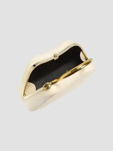 BVLGARI Women's Serpentine Leather Top Handle Bag | Thumbnail 4