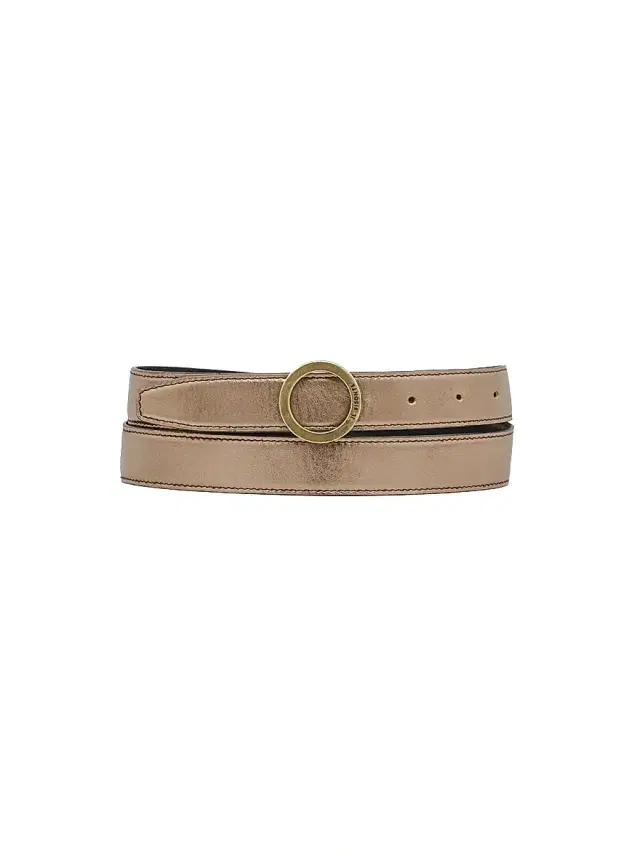 Il Bisonte Women's Bigallo Leather Belt - Bronze Nero