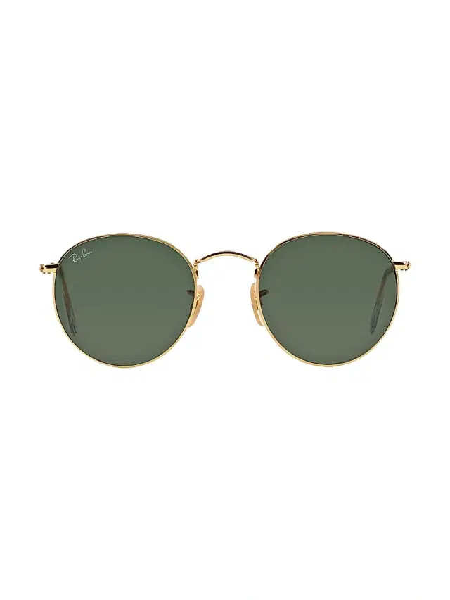 Ray-Ban Women's RB3447 53MM Round Sunglasses - Gold Green