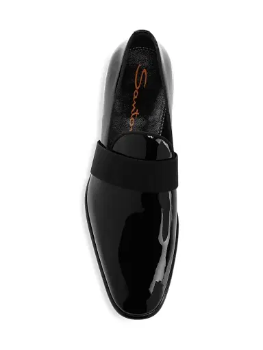 Santoni Men's Isomer Patent Leather Loafers - Black - Size 13 | Thumbnail 5 Santoni Men's Isomer Patent Leather Loafers - Black - Size 13 | Thumbnail 5