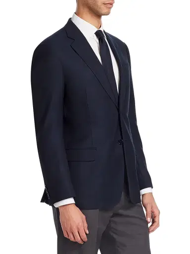 Emporio Armani Men's G-Line Two-Button Slim-Fit Blazer - Navy - Size 36 | Thumbnail 4 Emporio Armani Men's G-Line Two-Button Slim-Fit Blazer - Navy - Size 36 | Thumbnail 4