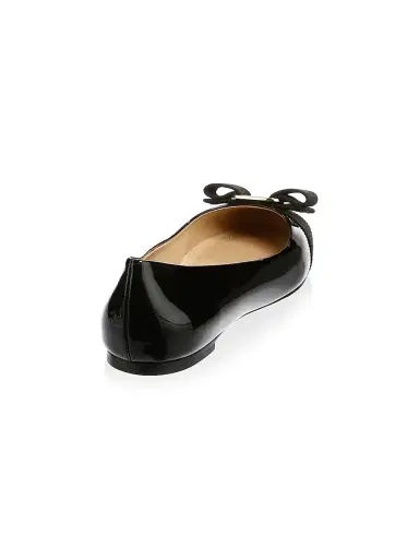 Ferragamo Women's Varina Patent Leather Ballet Flats - Black - Size 5 | Thumbnail 3