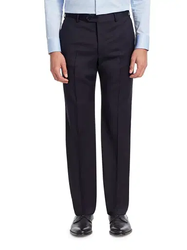 Emporio Armani Men's Navy Wool Trousers - Black - Size 38 | Thumbnail 3 Emporio Armani Men's Navy Wool Trousers - Black - Size 38 | Thumbnail 3