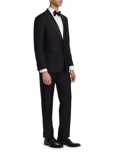 Emporio Armani Men's G-Line Super Line Peak Tuxedo - Black - Size 48 | Thumbnail 3 Emporio Armani Men's G-Line Super Line Peak Tuxedo - Black - Size 48 | Thumbnail 3
