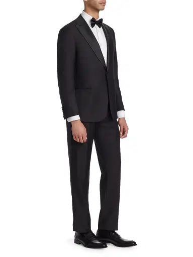 Emporio Armani Men's G-Line Super Line Peak Tuxedo - Black - Size 48 | Thumbnail 1 Emporio Armani Men's G-Line Super Line Peak Tuxedo - Black - Size 48 | Thumbnail 1