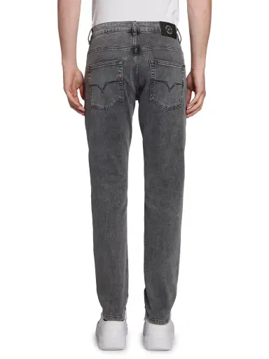 Versace Jeans Couture Men's Stretch Slim-Fit Jeans - Black | Thumbnail 4
