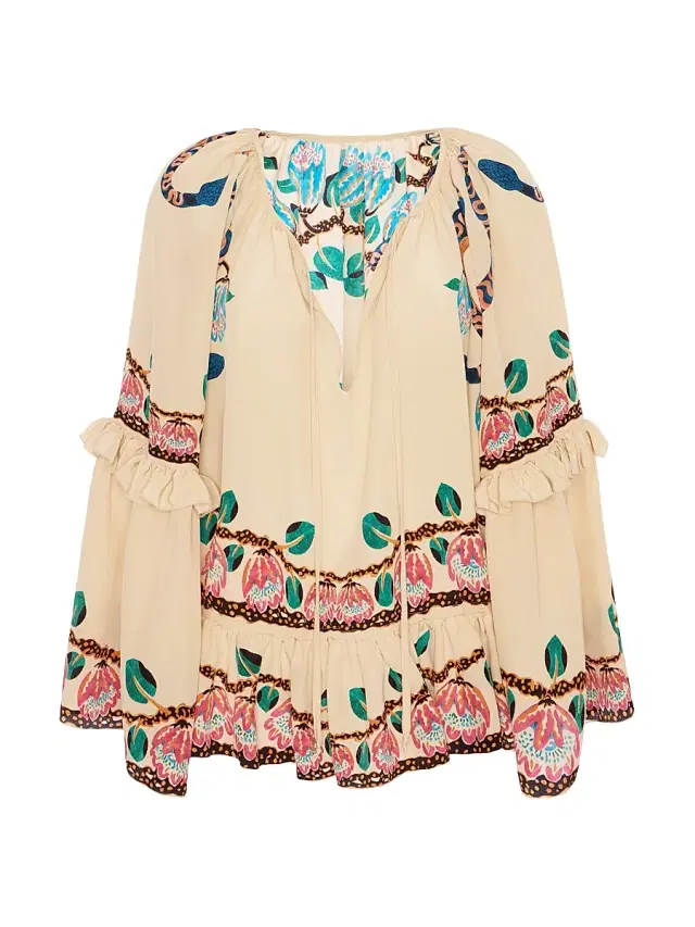 La DoubleJ Women's Boho Blouse - Eve Place Ecru