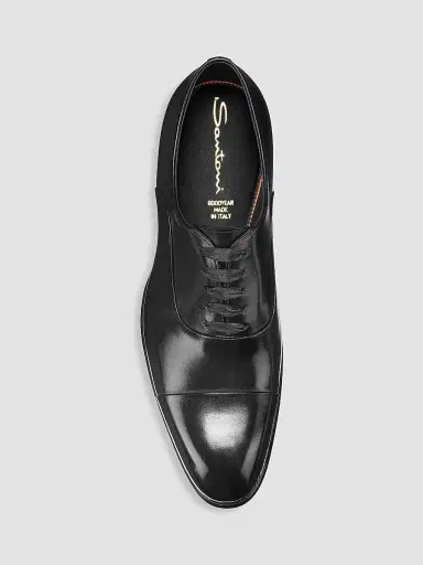 Santoni Men's Formal Lace-Up Cap-Toe Leather Oxfords | Thumbnail 5 Santoni Men's Formal Lace-Up Cap-Toe Leather Oxfords | Thumbnail 5
