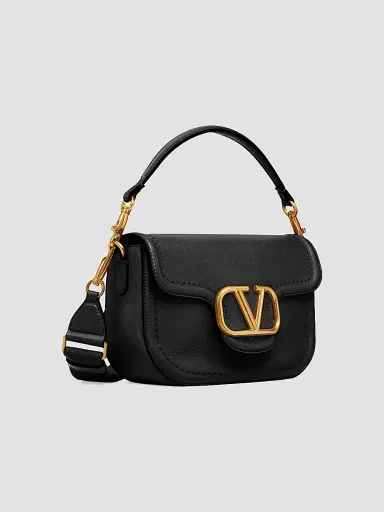 Valentino Garavani Women's Alltime Grainy Calfskin Shoulder Bag - Brown | Thumbnail 11