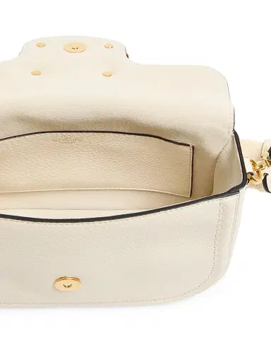 Valentino Garavani Women's Alltime Grainy Calfskin Shoulder Bag - Brown | Thumbnail 21