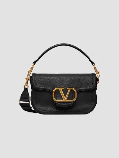 Valentino Garavani Women's Alltime Grainy Calfskin Shoulder Bag - Brown | Thumbnail 9