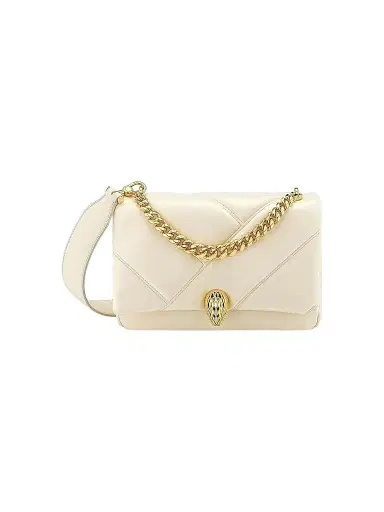 BVLGARI Women's Serpenti Cabochon Matelassé Leather Mini Bag - Ivory Opal | Thumbnail 1