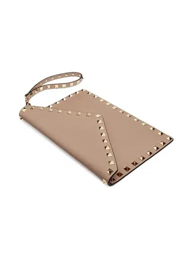 Valentino Garavani Women's Rockstud Calfskin Pouch - Poudre | Thumbnail 5