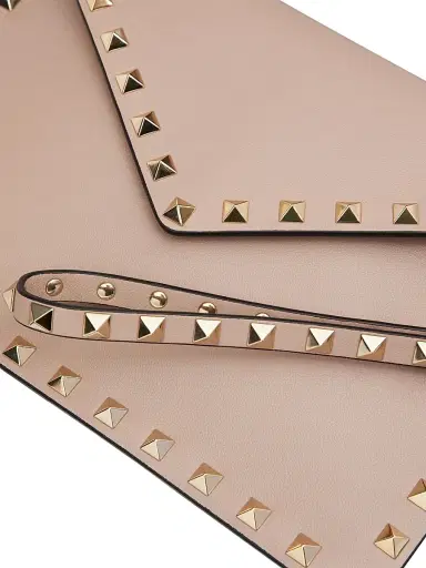 Valentino Garavani Women's Rockstud Calfskin Pouch - Poudre | Thumbnail 7