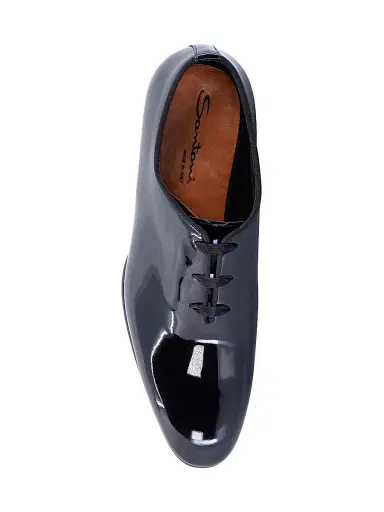 Santoni Men's Patent Leather Oxfords | Thumbnail 5 Santoni Men's Patent Leather Oxfords | Thumbnail 5