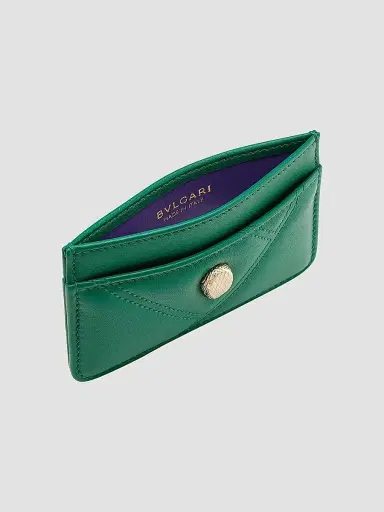 BVLGARI Women's Cabochon Leather Card Case | Thumbnail 2 BVLGARI Women's Cabochon Leather Card Case | Thumbnail 2