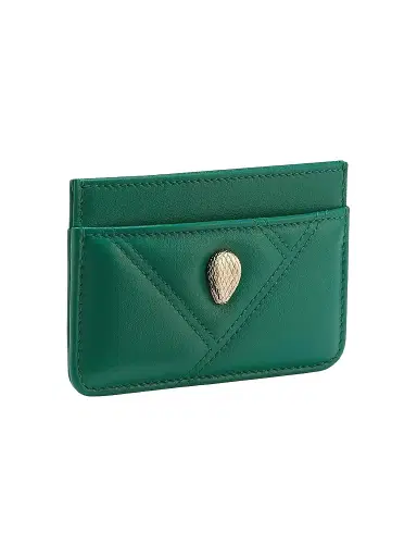 BVLGARI Women's Cabochon Leather Card Case | Thumbnail 1 BVLGARI Women's Cabochon Leather Card Case | Thumbnail 1