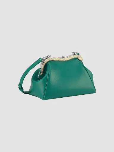 BVLGARI Women's Serpenti Forever Leather Clutch - Emerald Green | Thumbnail 2 BVLGARI Women's Serpenti Forever Leather Clutch - Emerald Green | Thumbnail 2