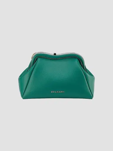 BVLGARI Women's Serpenti Forever Leather Clutch - Emerald Green | Thumbnail 6 BVLGARI Women's Serpenti Forever Leather Clutch - Emerald Green | Thumbnail 6
