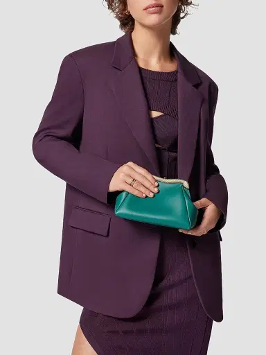 BVLGARI Women's Serpenti Forever Leather Clutch - Emerald Green | Thumbnail 7 BVLGARI Women's Serpenti Forever Leather Clutch - Emerald Green | Thumbnail 7
