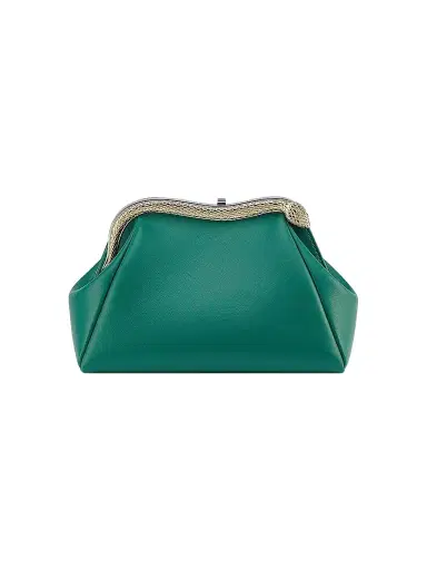 BVLGARI Women's Serpenti Forever Leather Clutch - Emerald Green | Thumbnail 1 BVLGARI Women's Serpenti Forever Leather Clutch - Emerald Green | Thumbnail 1