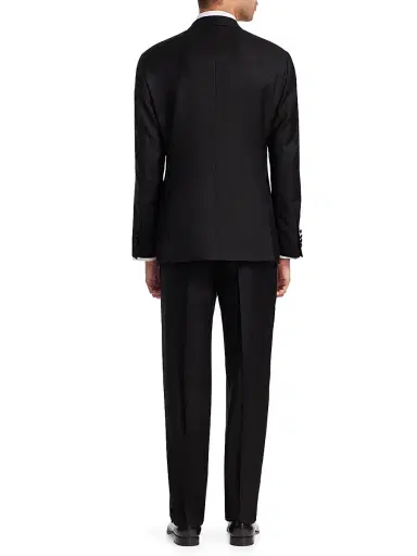 Emporio Armani Men's G-Line Classic Wool Notch Lapel Tuxedo - Black | Thumbnail 3
