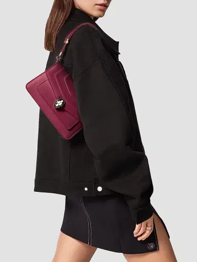BVLGARI Women's Serpenti Leather Shoulder Bag | Thumbnail 6 BVLGARI Women's Serpenti Leather Shoulder Bag | Thumbnail 6