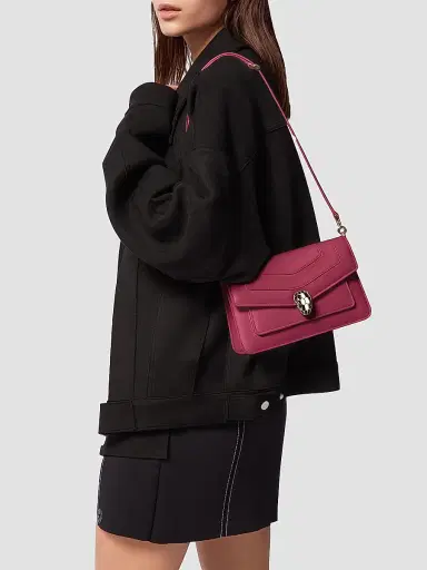 BVLGARI Women's Serpenti Leather Shoulder Bag | Thumbnail 7 BVLGARI Women's Serpenti Leather Shoulder Bag | Thumbnail 7