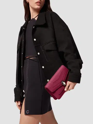BVLGARI Women's Serpenti Leather Shoulder Bag | Thumbnail 8 BVLGARI Women's Serpenti Leather Shoulder Bag | Thumbnail 8