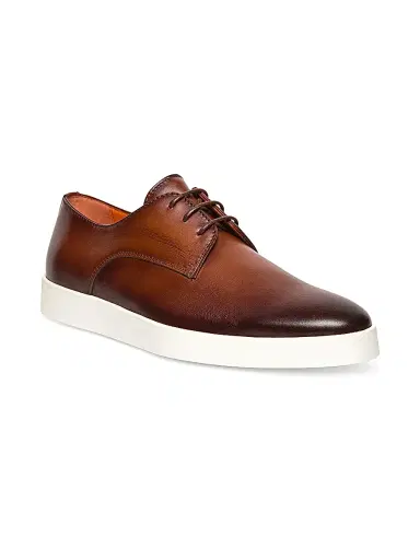 Santoni Men's Leather Lace-Up Oxfords | Thumbnail 2