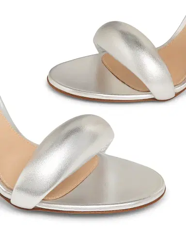 Gianvito Rossi Women's Bijoux Ankle-Strap Metallic Leather Stiletto Sandals | Thumbnail 5 Gianvito Rossi Women's Bijoux Ankle-Strap Metallic Leather Stiletto Sandals | Thumbnail 5