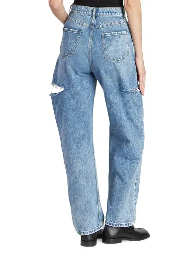 Maison Margiela Women's Wide-Leg Slashed Cut-Out Jeans | Thumbnail 5 Maison Margiela Women's Wide-Leg Slashed Cut-Out Jeans | Thumbnail 5