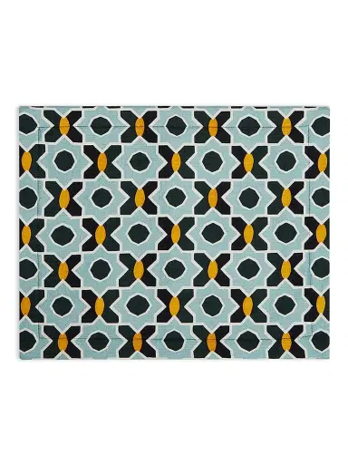 La DoubleJ Placemat Set of 2 (35 x 45) - Plaza Small Light Blue | Thumbnail 2 La DoubleJ Placemat Set of 2 (35 x 45) - Plaza Small Light Blue | Thumbnail 2