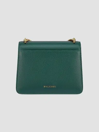 BVLGARI Women's Serpenti Maxi Chain Leather Shoulder Bag - Forest Emerald | Thumbnail 5