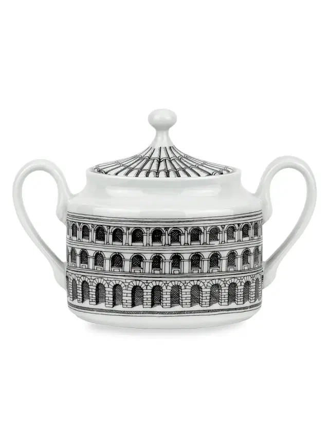 Fornasetti Architettura Sugar Bowl