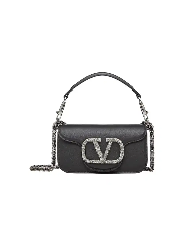 Valentino Garavani Women's  Locò  Shoulder Bag With Jewel Logo - Black
