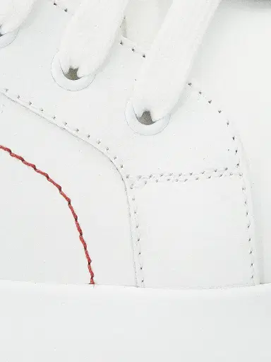 Dolce & Gabbana Men's Portofino Leather Sneakers - White Black - Size 14 | Thumbnail 5