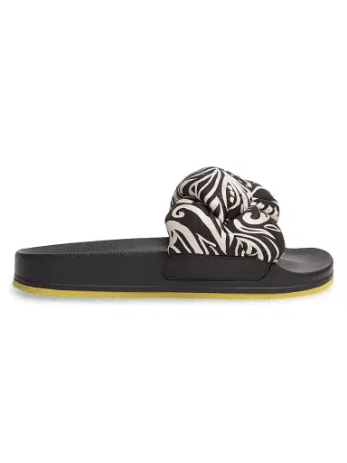 La DoubleJ Women's Treccia Slides - Fauve Black  Sandals | Thumbnail 1