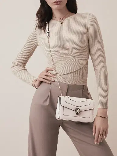 BVLGARI Women's Serpenti Leather Crossbody Bag | Thumbnail 2