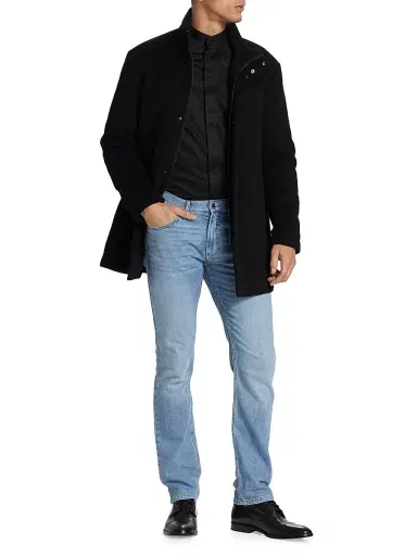 Emporio Armani Men's Ceremony Dress Shirt - Black - Size 17 | Thumbnail 2 Emporio Armani Men's Ceremony Dress Shirt - Black - Size 17 | Thumbnail 2
