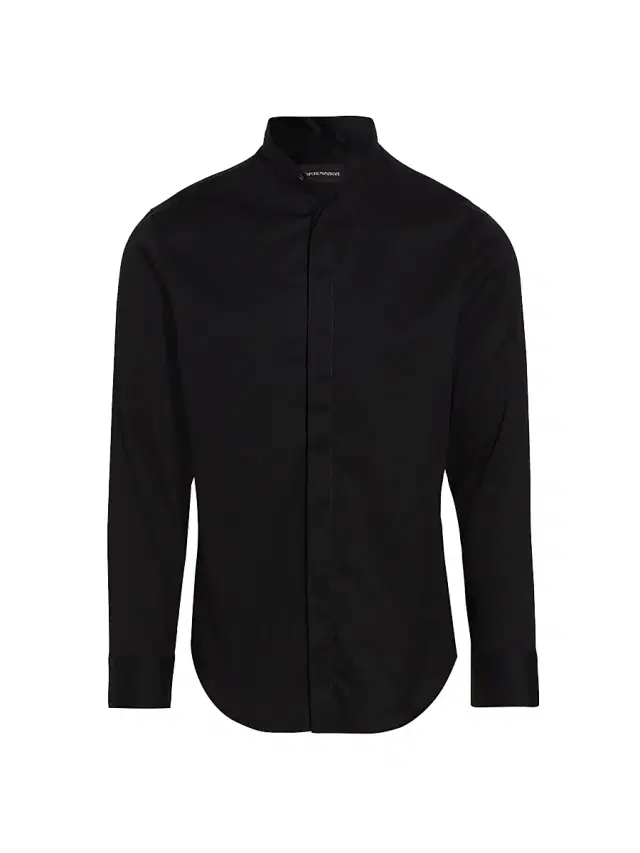 Emporio Armani Men's Ceremony Dress Shirt - Black - Size 17